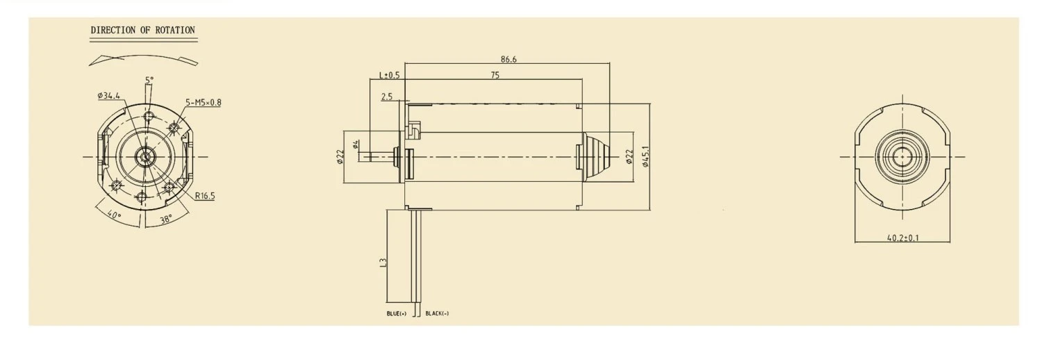 product-900-330 4575SH motor outline